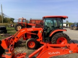 Kubota L5460 Cab MFWD Tractor With LA1055 Loader & BH92 Backhoe