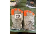 2 Pairs of New 2XL Lined Goatskin Gloves