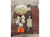 5 Salt & Pepper Shakers, Knife & Fork & Plate