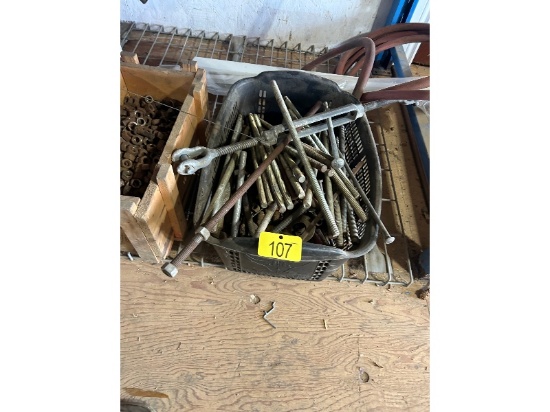 Basket with Threaded Rod & Turn Buckle