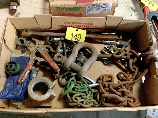 Box of Assorted Chains, Etc.