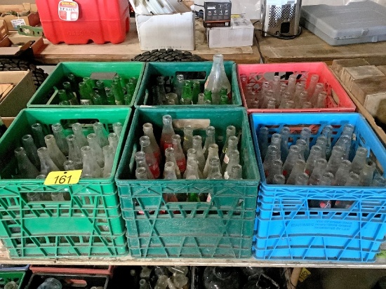 6 Milk Crates of Old Bottles