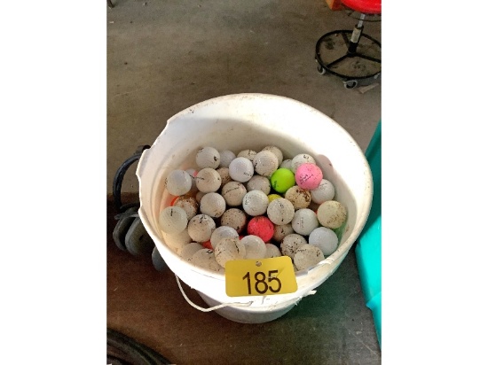 Pail of Golf Balls, Etc.