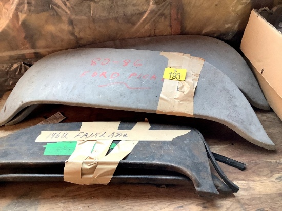 1980-1986 Ford Pickup Fenders & 1962 Fairlane Fenders