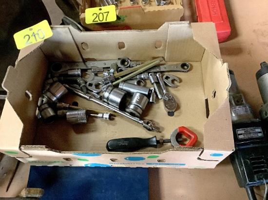 Box of Assorted Snap On Tools