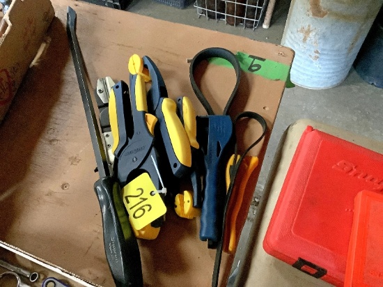 Snap On Pry Bar, Strap Wrenches, Clamps, Etc.