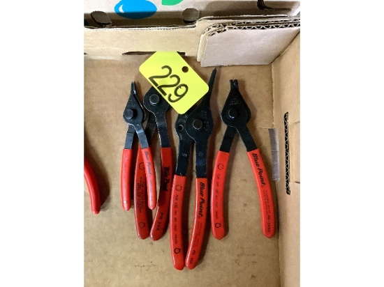 4 Pairs of Blue Point Circlip Pliers