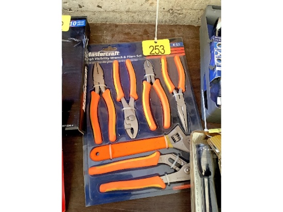 New Mastercraft High Vis Wrench & Pliers Set