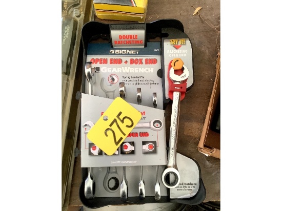 New Signet Open End & Box End Ratchet Wrench Set