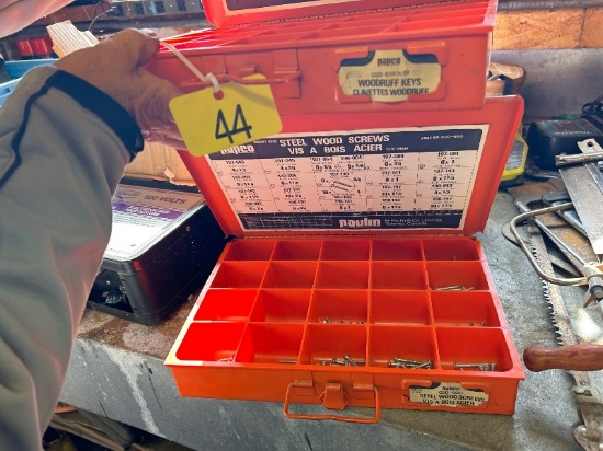 2 Metal Trays with Screws, Metal Keys & Catchall