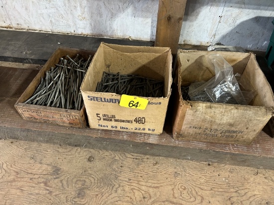 3 Partial Boxes of Nails