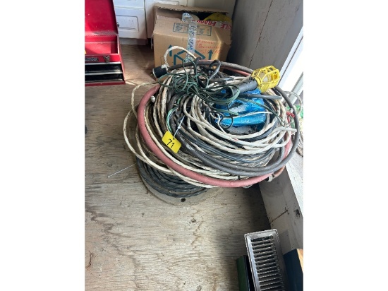 Large Spool of Wire Plus Assorted Wire on Top of Spool