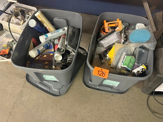 2 Totes of Construction Materials