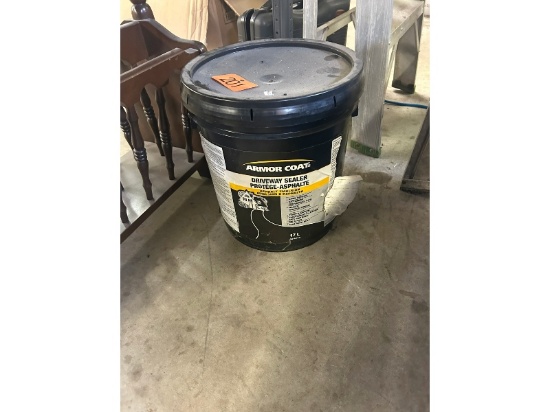 Pail of Driveway Sealer