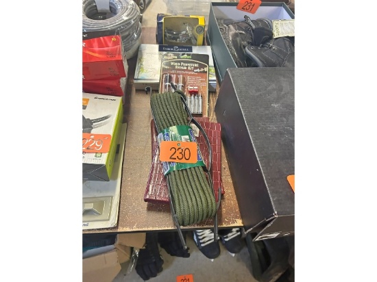 Rope, Wood Repair Kit, Etc.