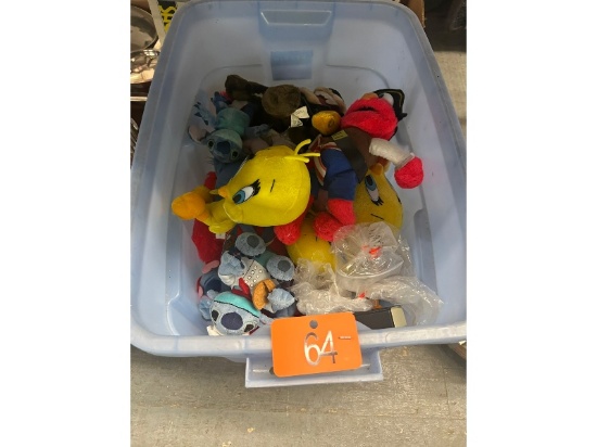 Tote of Stuffed Animals