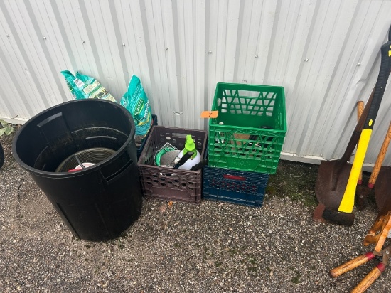 Milk Crates, Yard Sprayer, Etc.