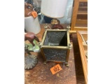 Planter, Clock & Lamp