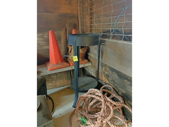 Rope, 2 Pylons & Plant Stand
