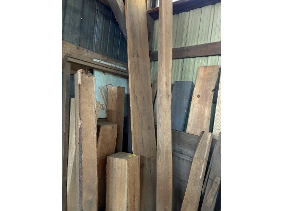 1 1/2" x 15" x 10' Pine Board Plus Assorted Blocks of Wood and 16' x 2" x 6" Board