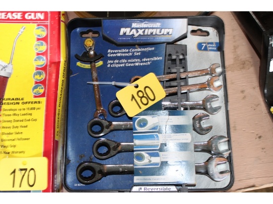 New Mastercraft SAE Ratcheting Wrench Set