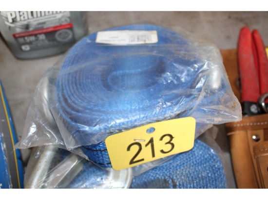New Tow Strap With Hooks