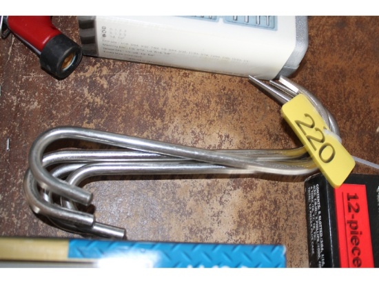 2 New Stainless Steel Meat Hooks