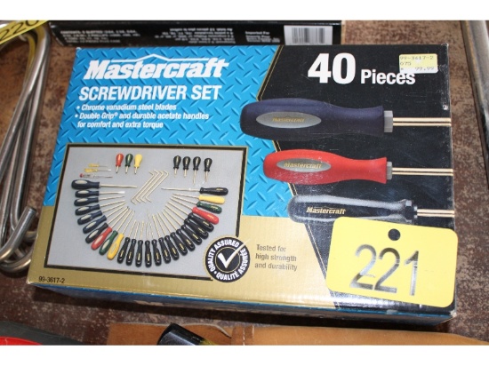 New Mastercraft Screwdriver Set