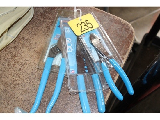 3 Pairs of New Channel Lock Pliers