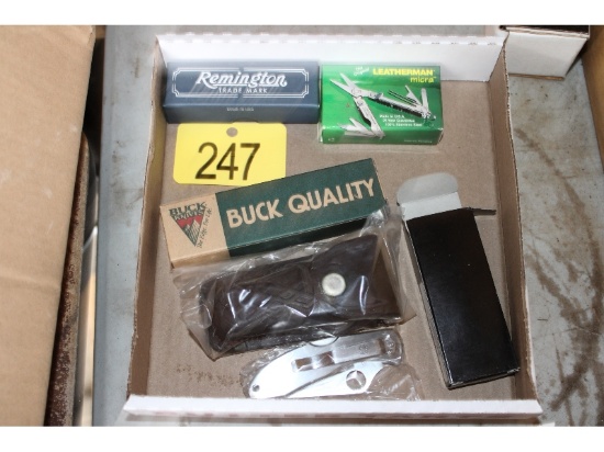 New Remington, Buck & Leatherman Knives