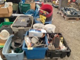 Skid of Assorted Tools, Fasteners, Etc.