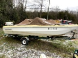 Peterborough Boat With Johnson 50 Outboard & Trailer - No Ownership