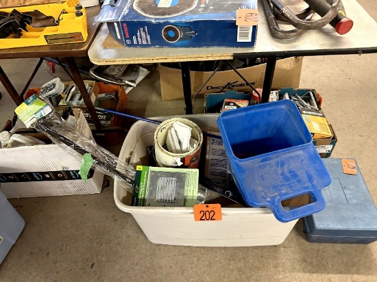 Tote of Construction Materials