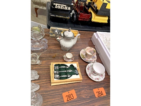 Silverware & Teapot