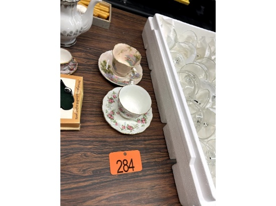 2 Aynsley Cups & Saucers