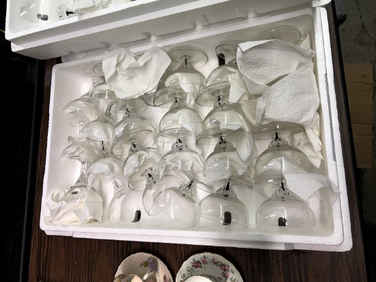3 Boxes of Wine & Brandy Glasses
