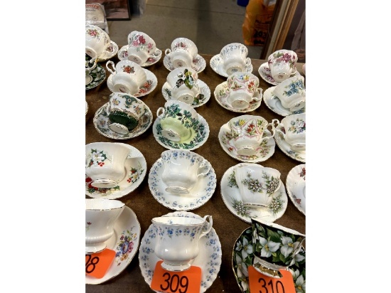 5 Royal Albert Cups & Saucers