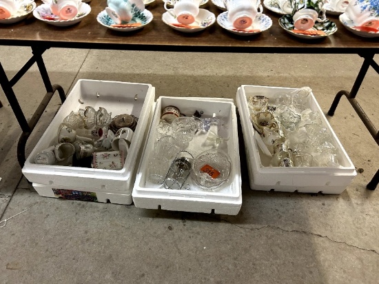 3 Boxes of Glassware