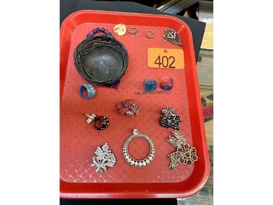 Tray of Jewelry