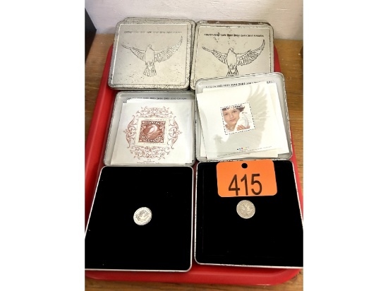 6 Sets of Coins & Stamps