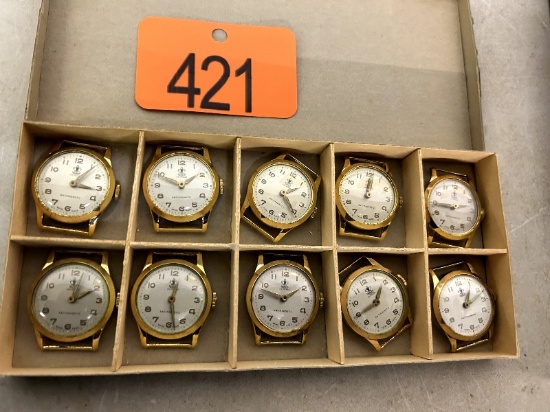 Salesman Sample of 10 Dore Watches