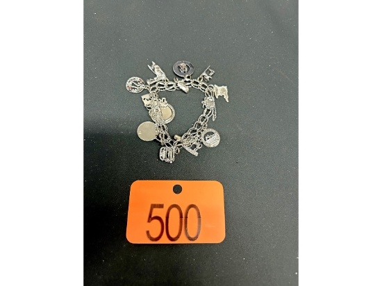 Sterling Silver Charm Bracelet