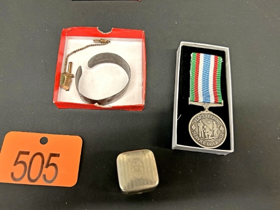 Ring Box, Watch Fob & Medal