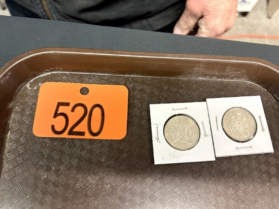 2 Silver 50 Cent Pieces