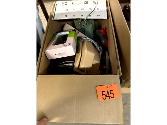 Box of Phones & Prints