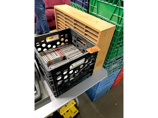 Crate of CDs