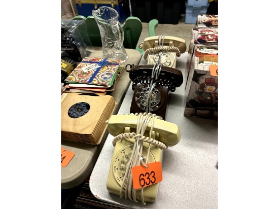 3 Rotary Phones