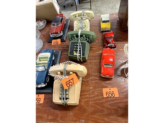 2 Touch Tone & 1 Rotary Phone