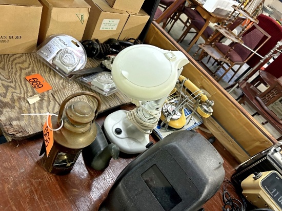 Lantern, Lamp & Phone