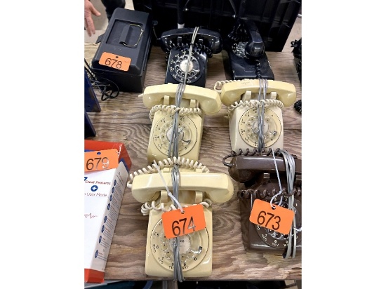 3 Rotary Phones